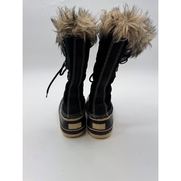 Sorel Joan Of Arctic Waterproof Winter Snow Boots Womens 7.5 Faux Fur Lined Blac - Picture 13 of 16
